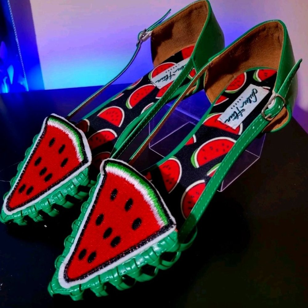 Lulu Hun Designer "Watermelon shoes" Size 40 (8.5)